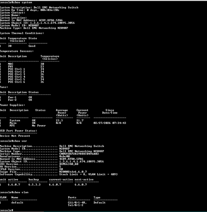 Dell N2048P | 48-Port Gigabit PoE+, 2x 10G SFP+ Managed Switch