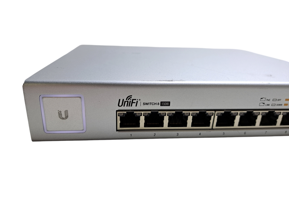 Ubiquiti UniFi US-8-150W | 8-Port Gigabit PoE Managed Switch