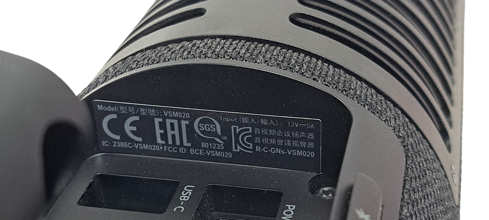 Jabra Panacast 50 4K Video 180° View Conference Bar VSM020 (No AC Adapter)