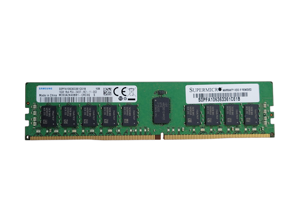 16GB SAMSUNG 1Rx4 PC4-2400T-RC1-11-DC0 M393A2K40BB1-CRC0Q DDR4 Server Memory