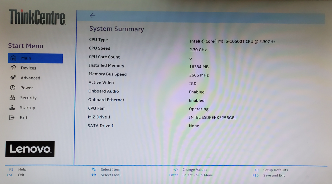Lenovo ThinkCentre M80q USFF - Core i5-10500T, 16GB DDR4, 256GB NVMe