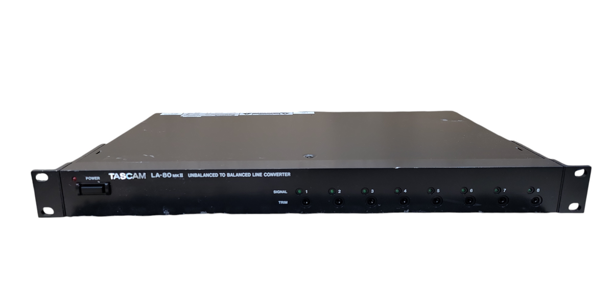 Tascam LA-80 MKII 8-Channel Unbalanced-to-Balanced Line Converter Tascam LA-80 MKII 8-Channel Unbalanced-to-Balanced Line Converter