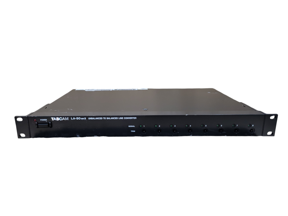 Tascam LA-80 MKII 8-Channel Unbalanced-to-Balanced Line Converter READ
