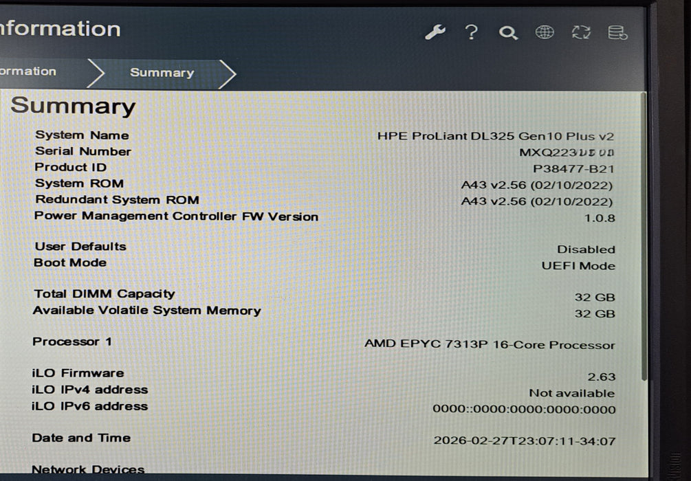 HPE ProLiant DL325 Gen 10 Plus v2 | AMD EPYC 7313P 16-Core, 32GB DDR4, P408i-a