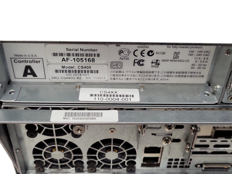 Nimble Storage CS400, 16x 3.5\\" HDD Bays, 2x Controllers, 2x PSU, No HDD _