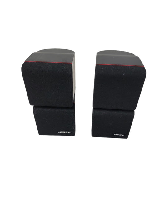 Pair of Bose Red Line Double Cube Satellite Lifestyle / Acoustimass Speakers