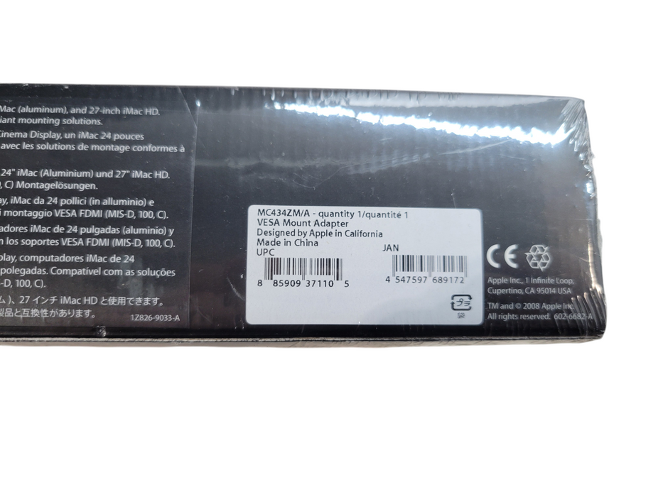 Apple VESA Mount Adapter MC434ZM/A for use w/ Apple LED Cinema Display 24-inch 27-inch iMac HD