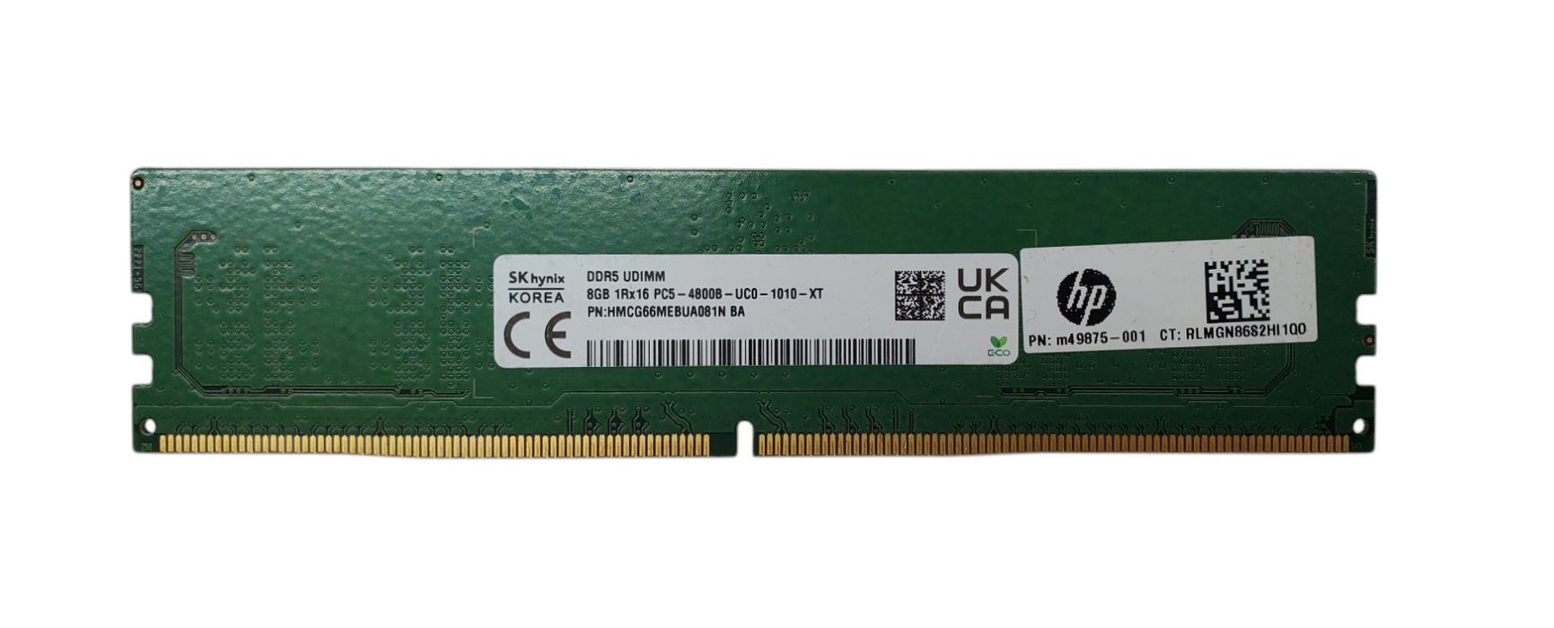 SK Hynix 8GB 1Rx16 PC5-4800B-UC0-1010-XT DDR5 Desktop RAM HMCG66MEBUA081N