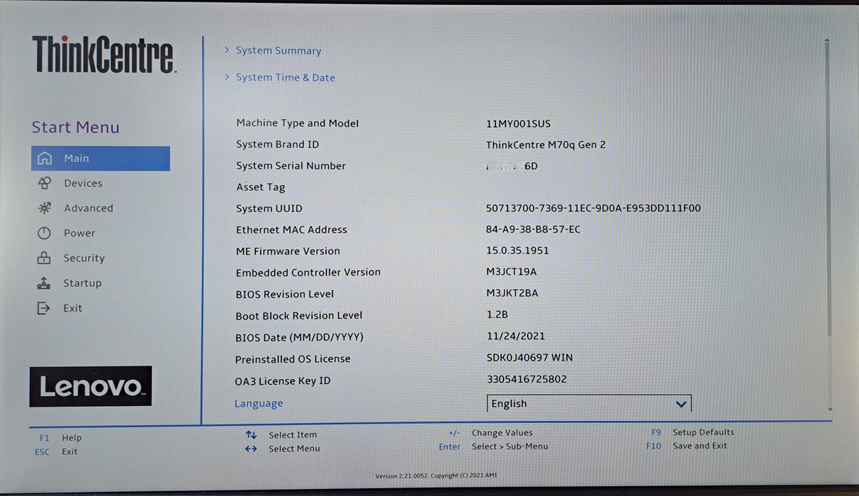 Lenovo ThinkCentre M70q Gen 2 | Intel Core i5-11400T, 16GB DDR4, 256GB NVMe