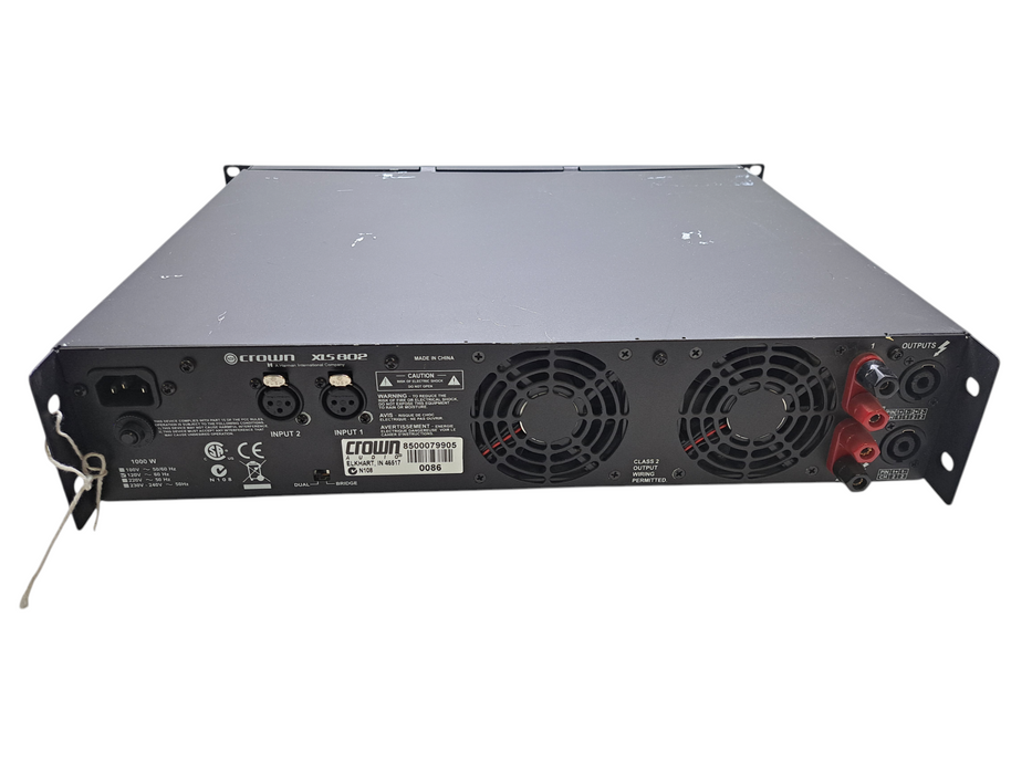 Crown XLS 802 Professional 1,000 Watt Rack Mount Power Amplifier *READ*