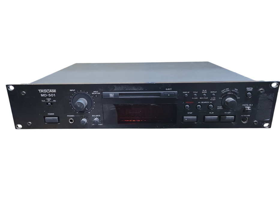 Tascam MD-501 MiniDisc Player & Recorder READ