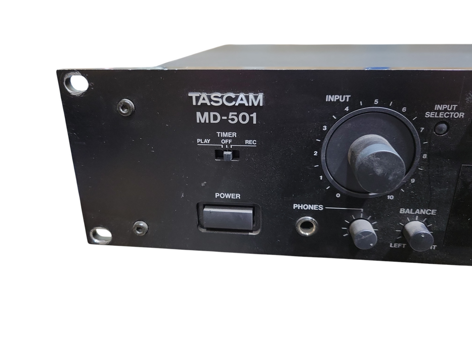 Tascam MD-501 MiniDisc Player & Recorder READ