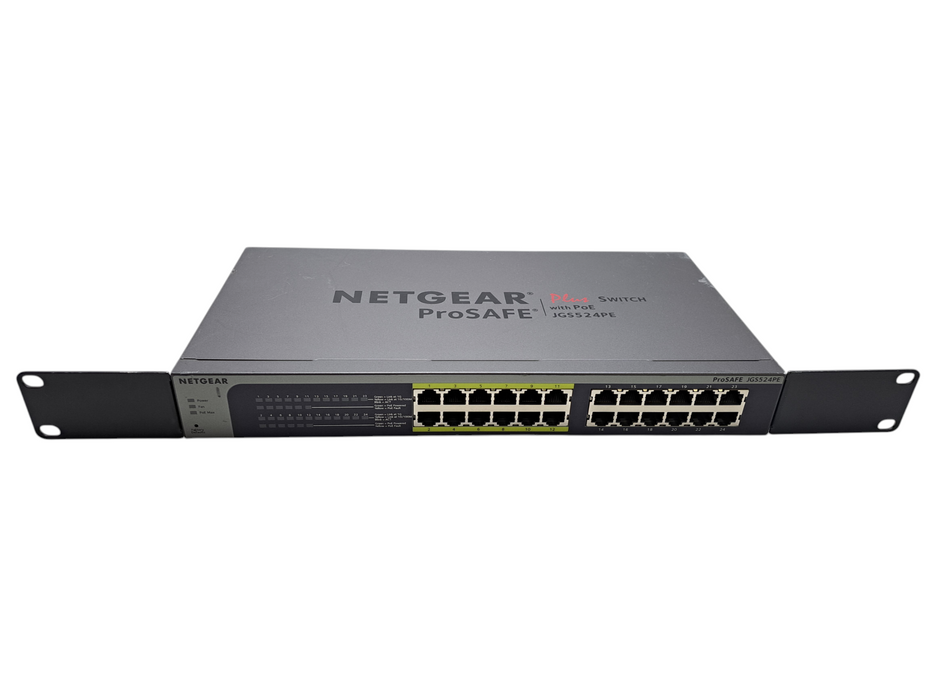 Netgear JGS524PE V1 ProSAFE Plus 24-Port Gigabit Switch with 12 PoE Ports