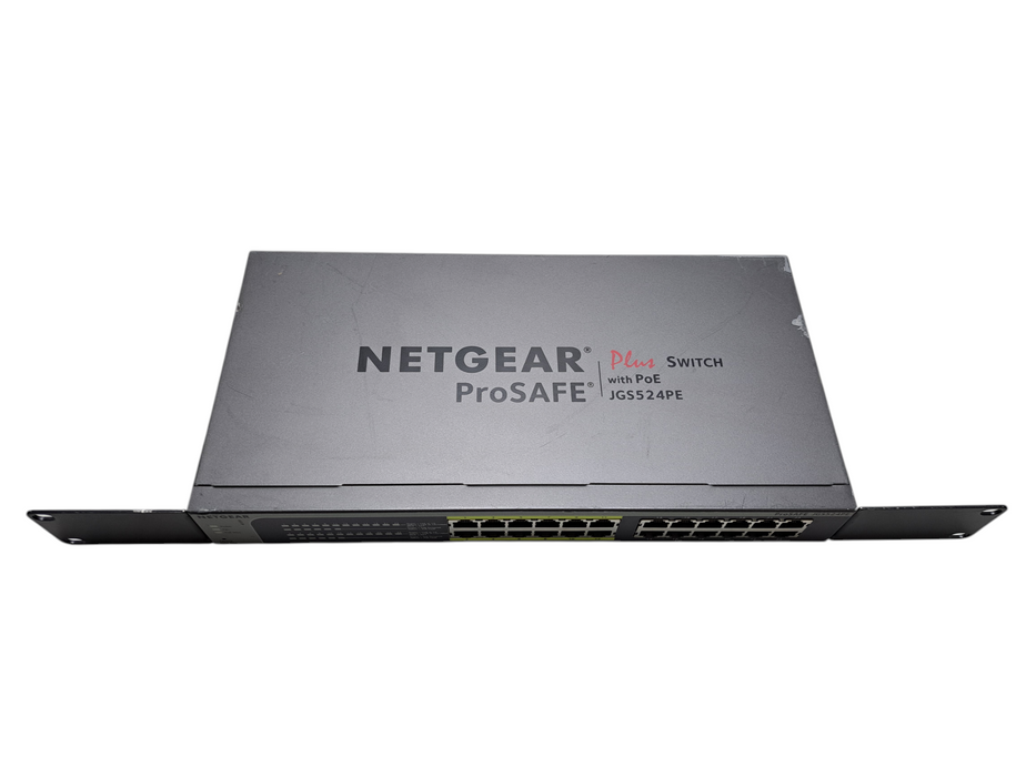 Netgear JGS524PE V1 ProSAFE Plus 24-Port Gigabit Switch with 12 PoE Ports