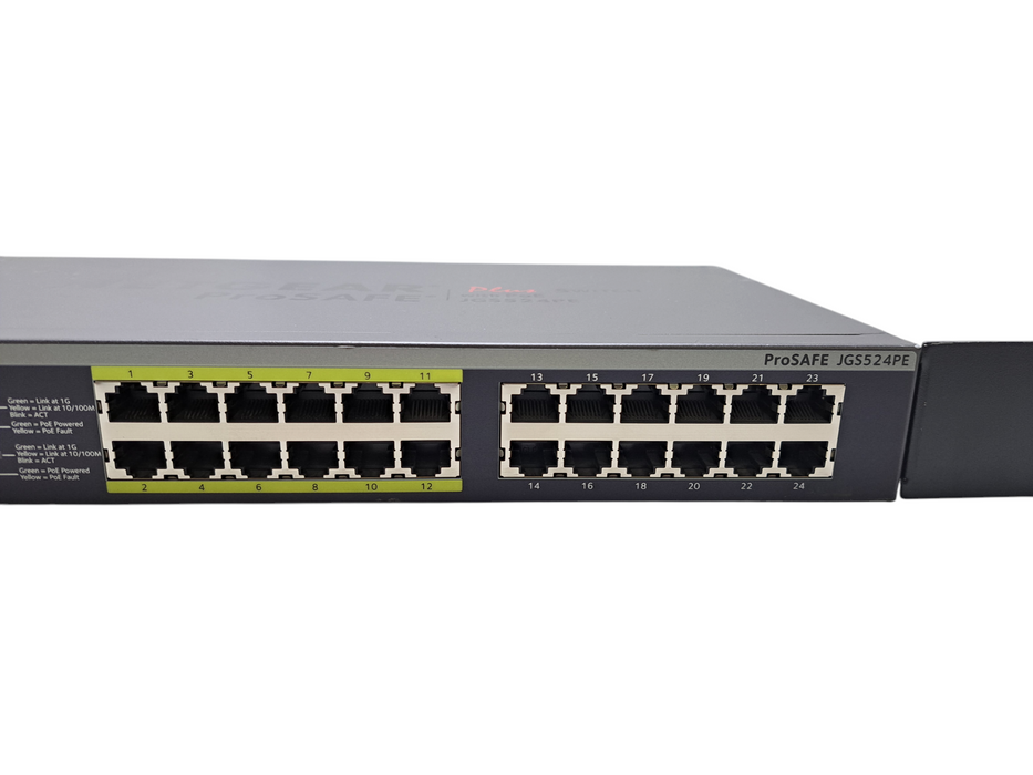 Netgear JGS524PE V1 ProSAFE Plus 24-Port Gigabit Switch with 12 PoE Ports