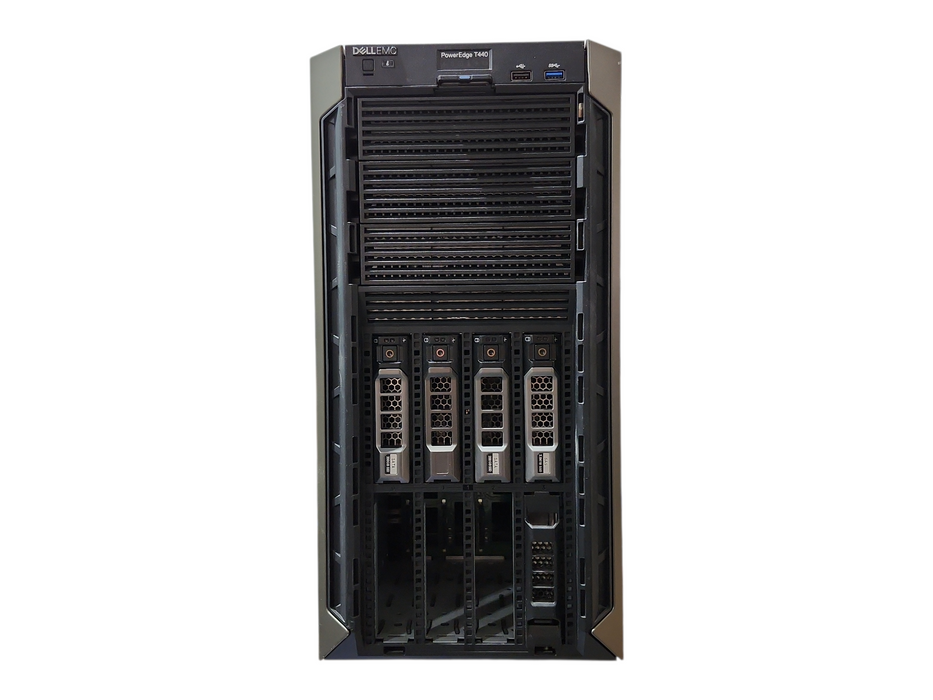 Dell PE T440, 2x Xeon Bronze 3104, 32GB DDR4, PERC H730P, 4x 2TB SAS, 2x495W PSU