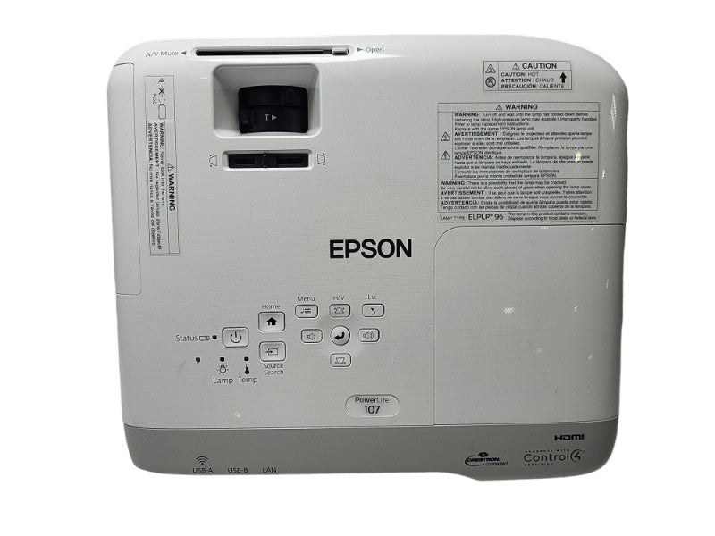 Epson PowerLite 107(H859A)Bundle 3500 Lumens Digital HDMedia Player 661 Hour $