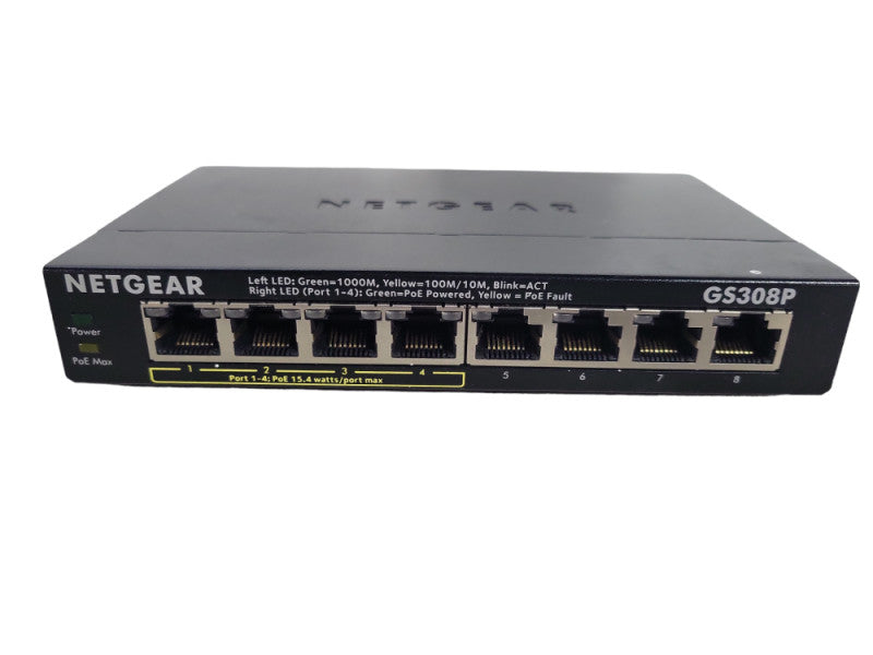 NETGEAR 8-port Gigabit Ethernet PoE Switch - GS308P !