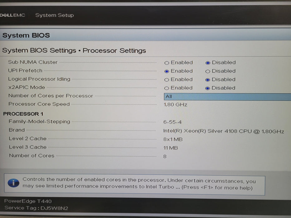 Dell PowerEdge T440 - Xeon Silver 4108 @ 1.8GHz 16GB DDR4 PERC H330