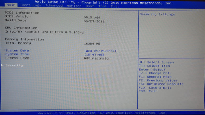 TouchSystems Intel Xeon CPU E31220 @ 3.10GHz, 16GB RAM Server
