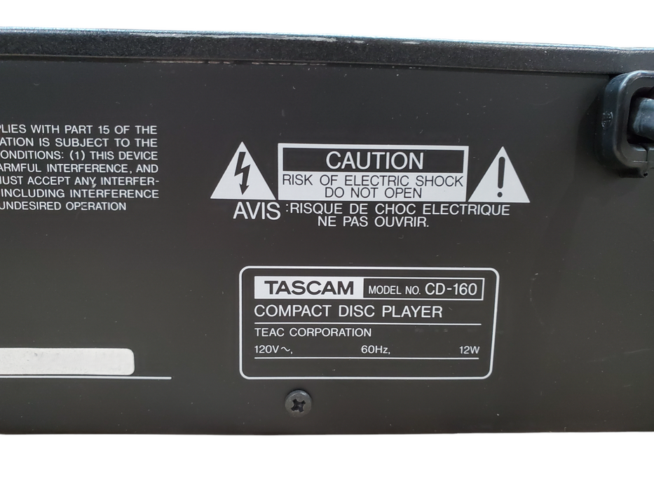 TASCAM CD-160 - Compact Disc Player *READ*
