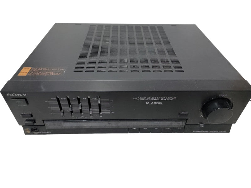 Sony TA-AX285 Amplifier HiFi Stereo Amp Vintage Japan 2 Channel Phono Equaliz