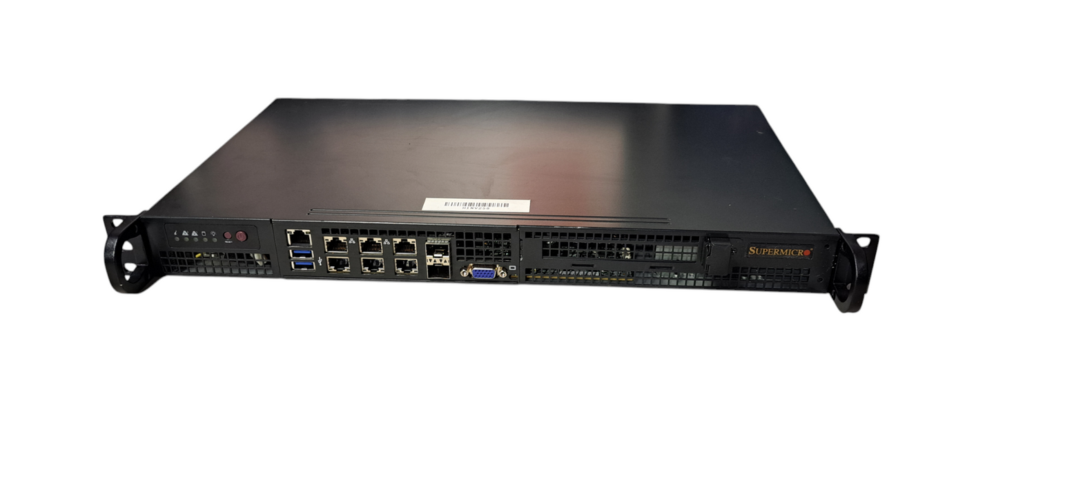 Supermicro 1U server X10SDV-TP8F Intel Xeon D-1518 CPU | 16GB DDR4| 250GB NVMe