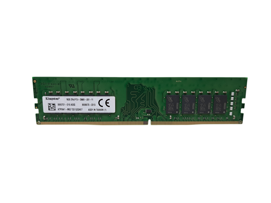 Kingston 16GB 2Rx8 PC4-2666V-UB1-11 | DDR4 Desktop Memory