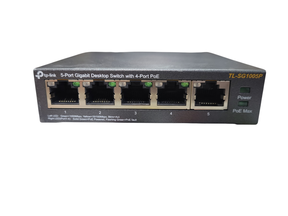 TP-LINK TL-SG1005P 5-Port Desktop Switch