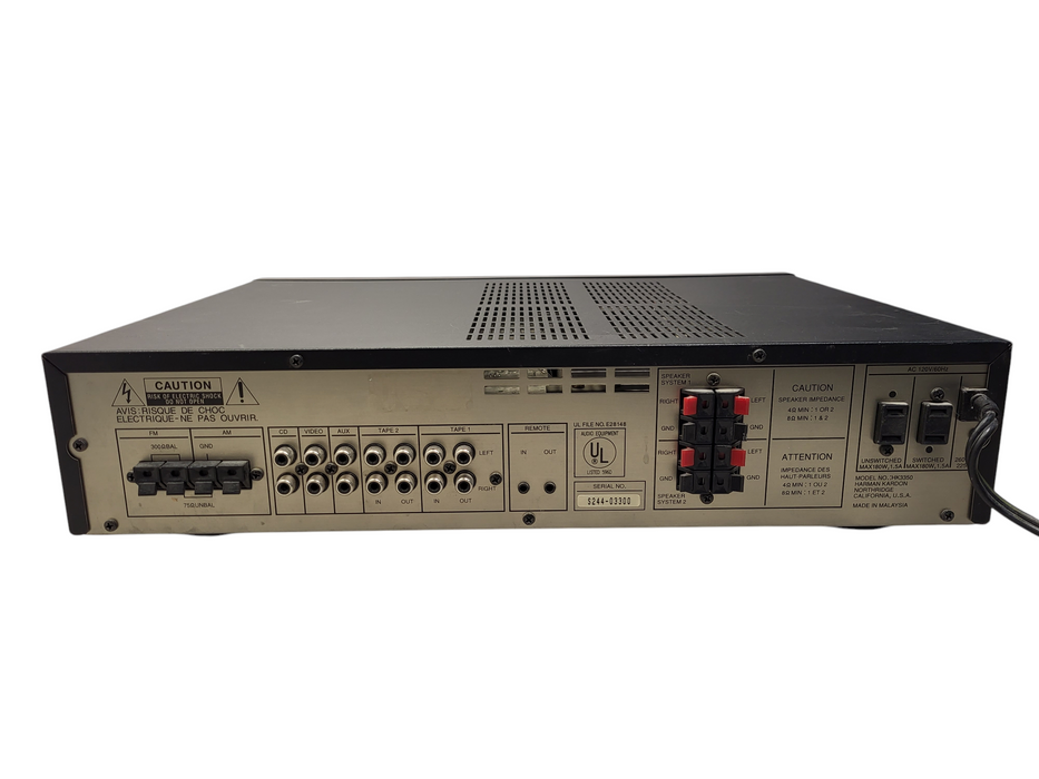 Harman Kardon HK-3350 HK3350 Stereo Receiver