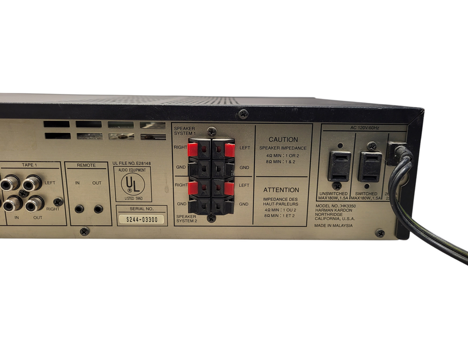 Harman Kardon HK-3350 HK3350 Stereo Receiver