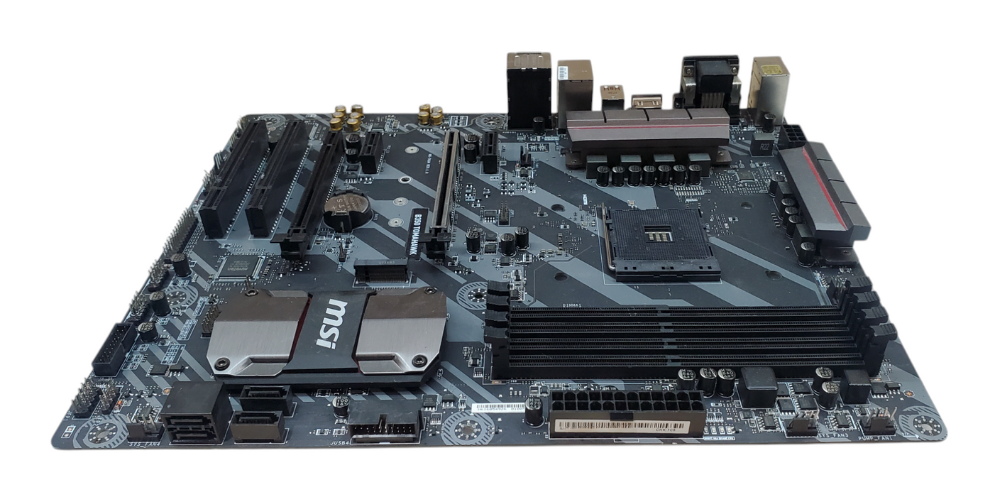 MSI B350 Tomahawk AM4 Motherboard - No CPU / RAM / I/OSHIELD *READ*