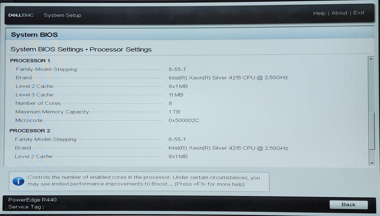 Dell PE R440 1U 8x 2.5", 2x Xeon Silver 4215, 32GB DDR4, PERC H730P, 4x1TB SAS