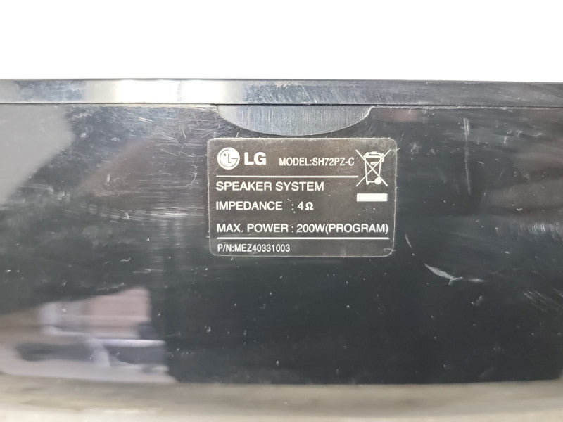 LG Surround Subwoofer and speakersSound SH72PZ-C-W-S 4 piece system