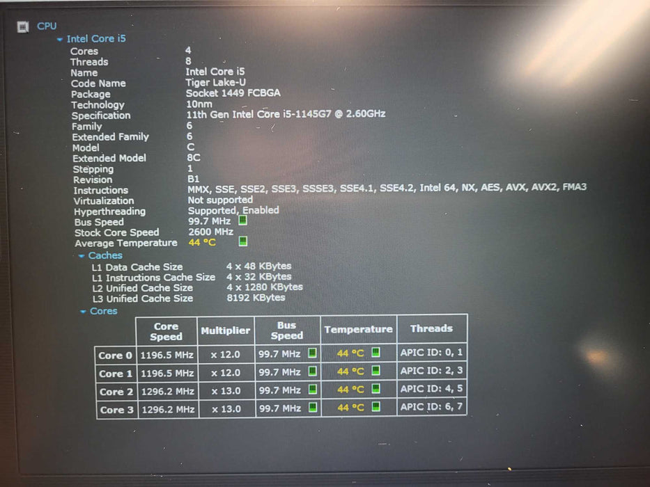 HP EliteBook 830 G8, i5-1145G7 2.4GHz, 16GB DDR4, 256GB NVMe