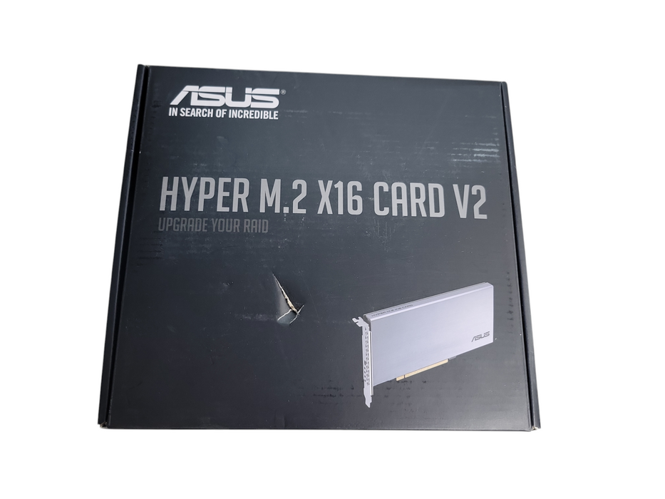 ASUS HYPER M.2 X16 CARD V2 | 4-Port PCIe NVMe RAID Adapter