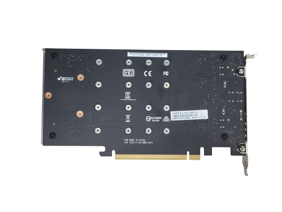 ASUS HYPER M.2 X16 CARD V2 | 4-Port PCIe NVMe RAID Adapter