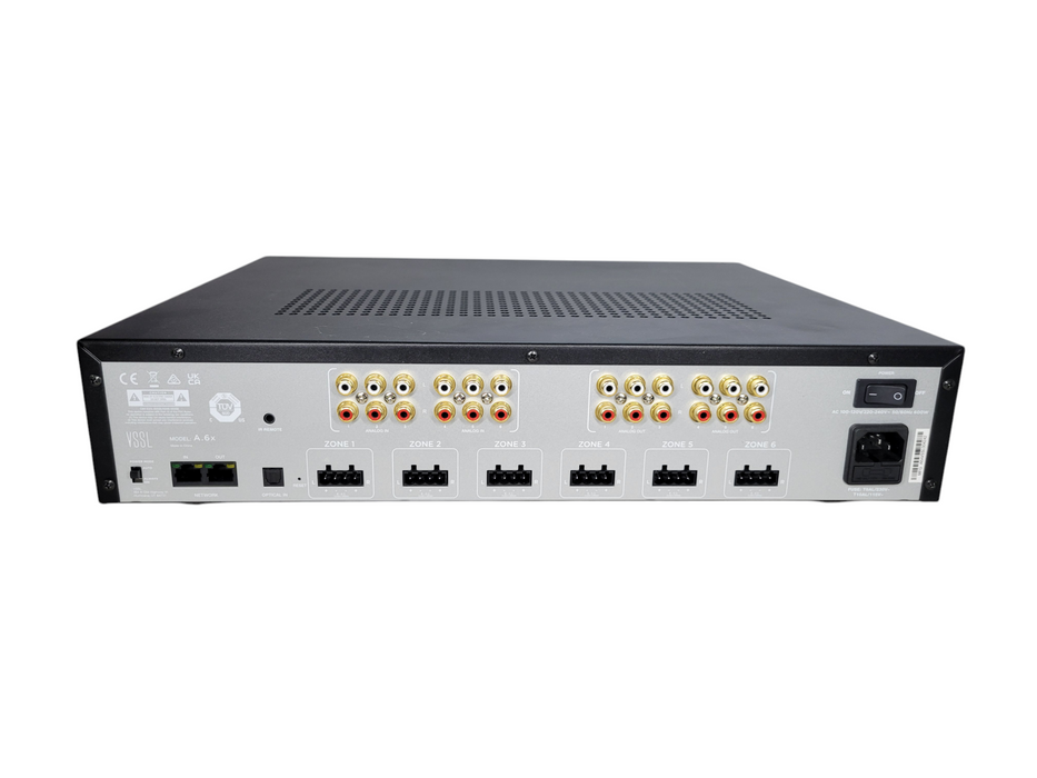 VSSL A.6x 12-Channel, 6 ZONE, Audio Streaming Amplifier, Compatible with AirPlay