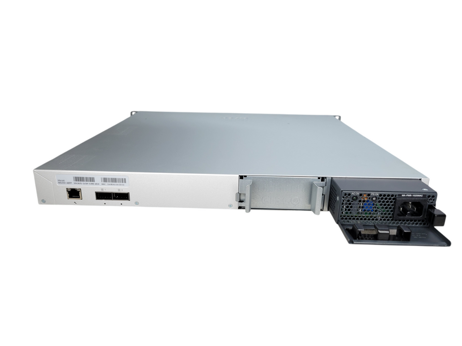 Cisco Meraki MS250-48FP-HW 48 Port Gigabit Switch 4xSFP+ PoE+1025W PSU Unclaimed