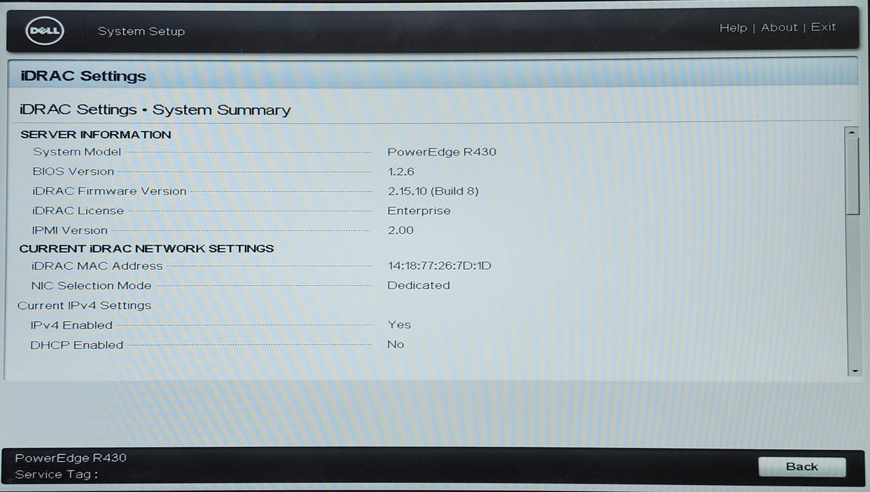 Dell PE R430 1U 8x 2.5", 2x Xeon E5-2620 v3 16GB DDR4 H730 Mini - No HDD