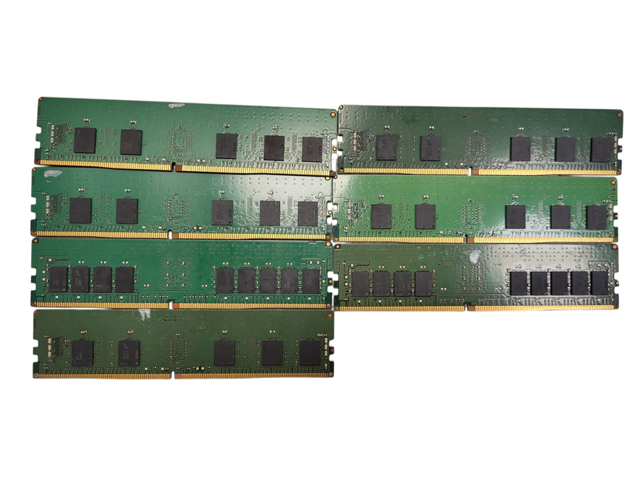 Lot of 7x Micron 16GB PC4-3200AA-R RDIMM Server RAM READ