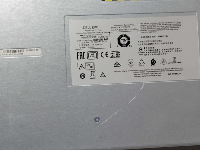 Dell EMC EURSPE Data storage node 2x Xeon E5-2630V3 64GB DDR4, 2x PSU, READ _