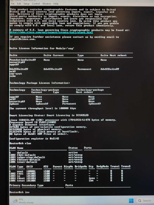 Cisco ISR4331/K9 Integrated Services Router ISR4331 | NO CLOCK ISSUE Q$