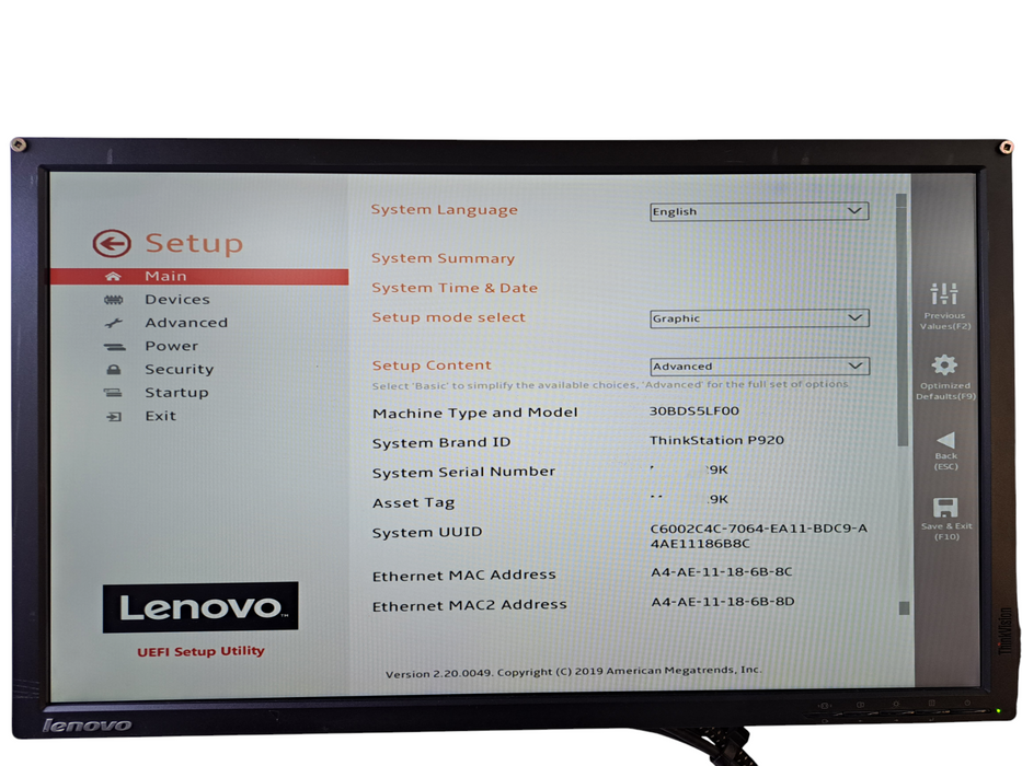 Lenovo ThinkStation P920 | 2x Xeon Silver 4114 CPU, 32GB DDR4, RTX 2070, No HDD