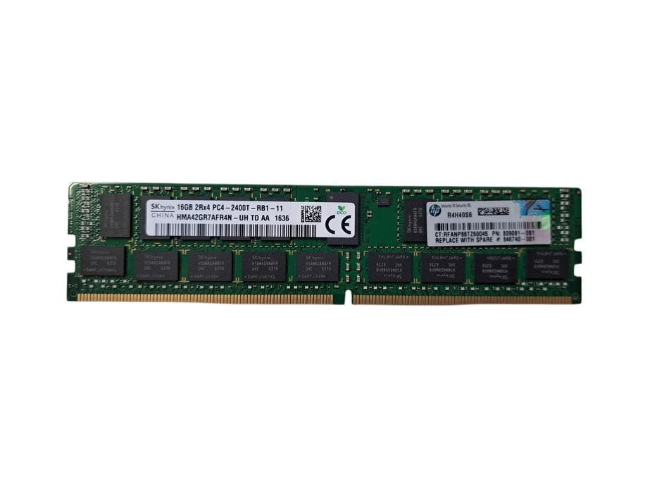 SK Hynix 16GB 2Rx4 PC4-2400T-RB1 DDR4 Server Memory | HMA42GR7AFR4N-UH
