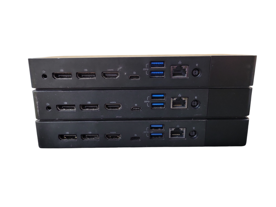 Lot of 3x Dell WD19TBS K20A Thunderbolt 3 USB-C Docking Station