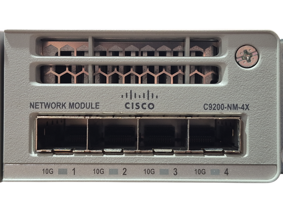 Cisco C9200-24P-E, 24-Port Gigabit PoE+ Managed Switch w/ C9200-NM-4X & 600WAC