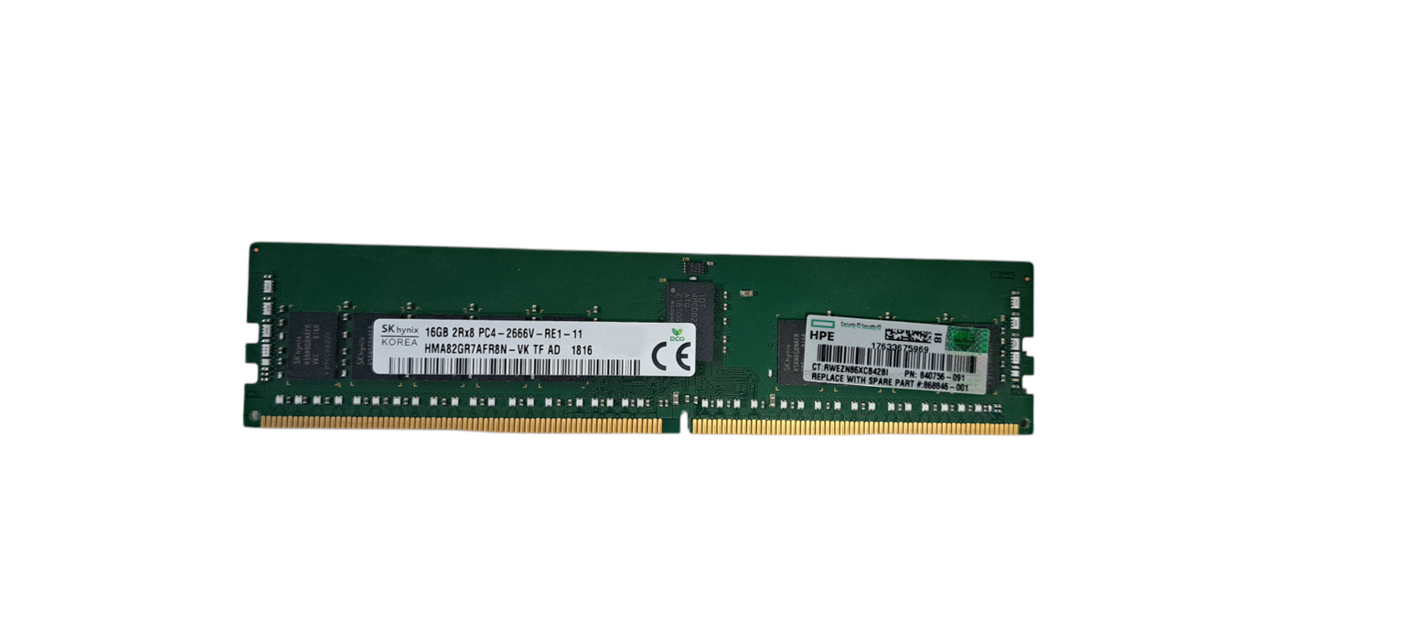 SK hynix 16GB DDR4-2666 PC4-21300 ECC RDIMM Server RAM HMA82GR7AFR8N-VK