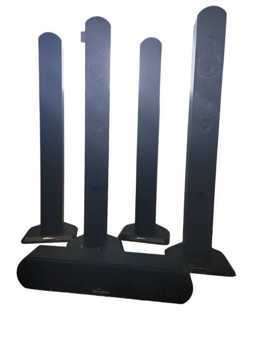 Dahlquist DDA-1C center channel speaker and 4 x Dahlquist DDA-1T line source High quality sound system