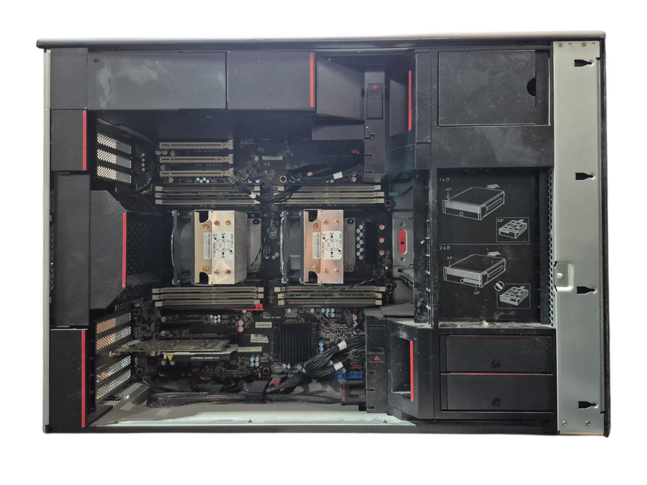 Lenovo Thinkstation P920, 2x Xeon Silver 4110, 32GB DDR4, 2x 256GB NVMe, K620